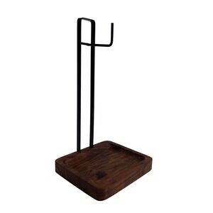 Our Table Wood Metal Banana Hanger Kitchen Countertop Organizer